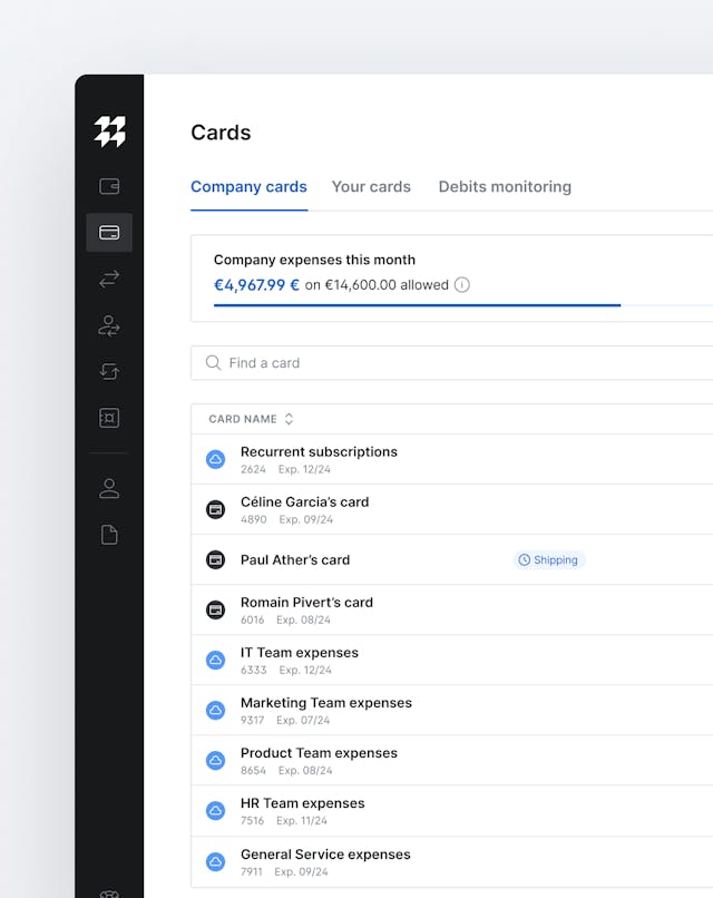 Image showcasing Memo Bank's payment cards global view.
